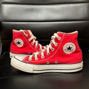 Red Hightop Converse